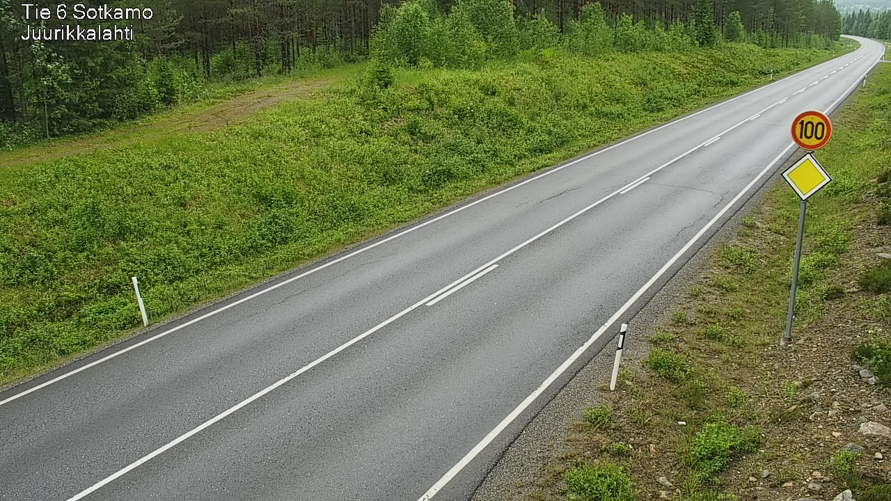 Weather Camera Image Väg 6 Sotkamo, Juurikkalahti, Sotkamo, Kainuu