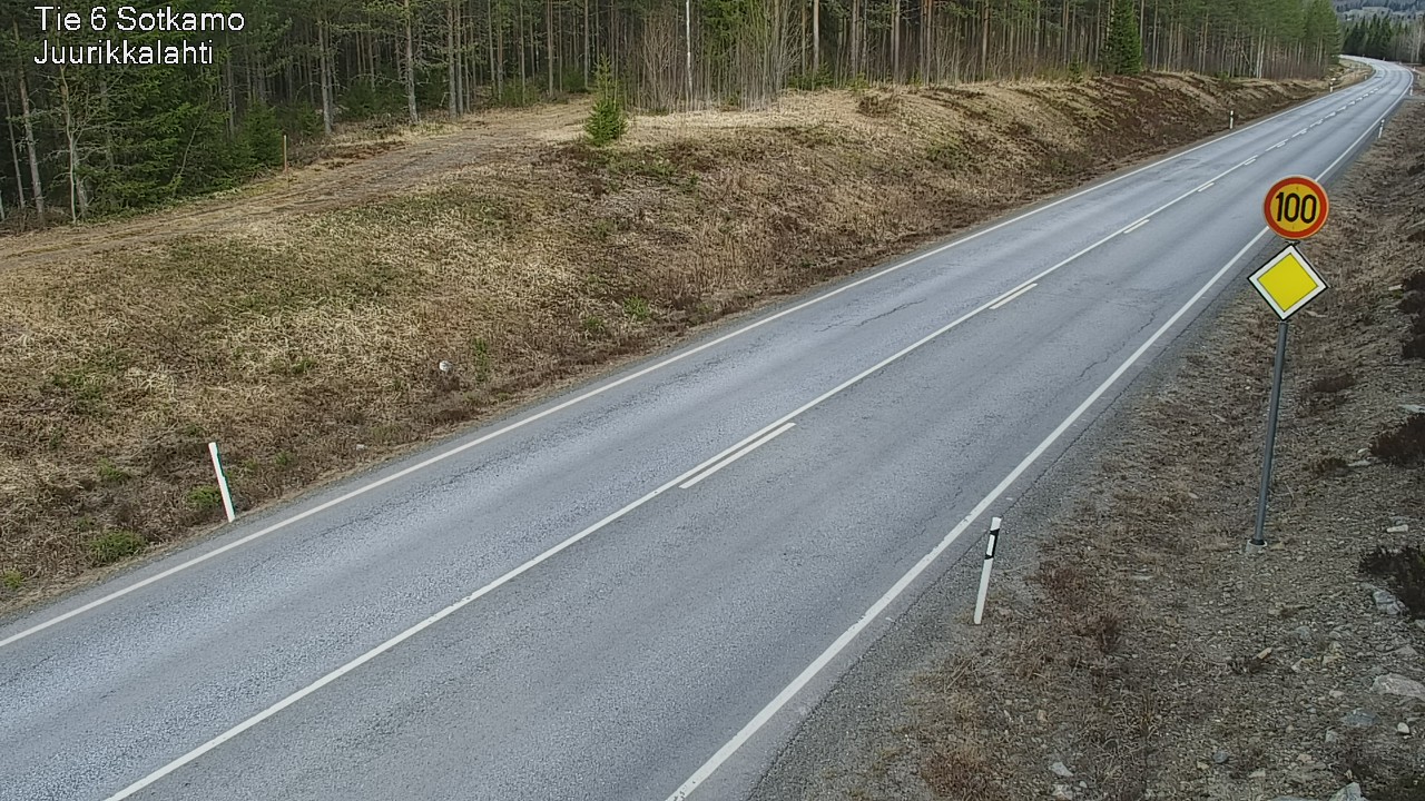 Weather Camera Image Road 6 Sotkamo, Juurikkalahti, Sotkamo, Kainuu