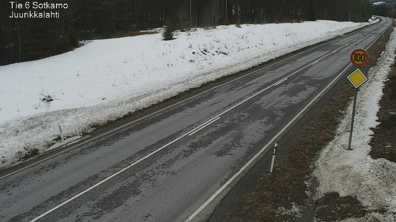 Weather Camera Image Road 6 Sotkamo, Juurikkalahti, Sotkamo, Kainuu