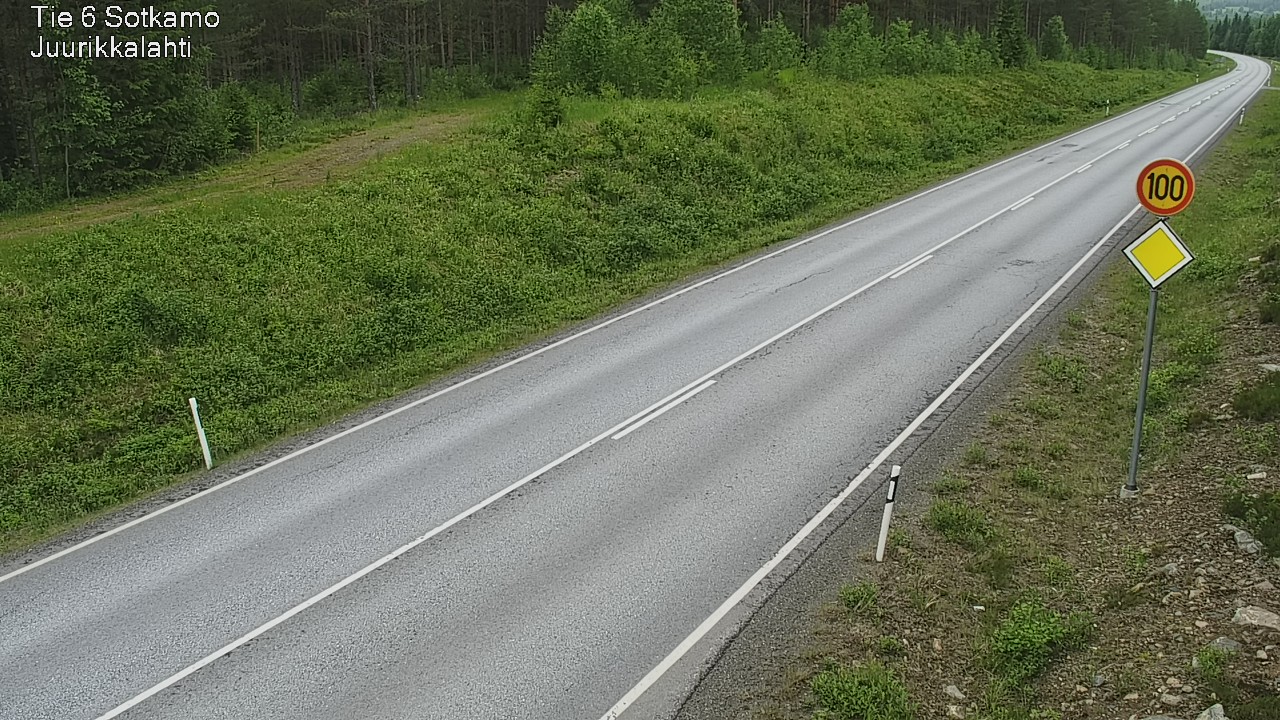Weather Camera Image Väg 6 Sotkamo, Juurikkalahti, Sotkamo, Kainuu