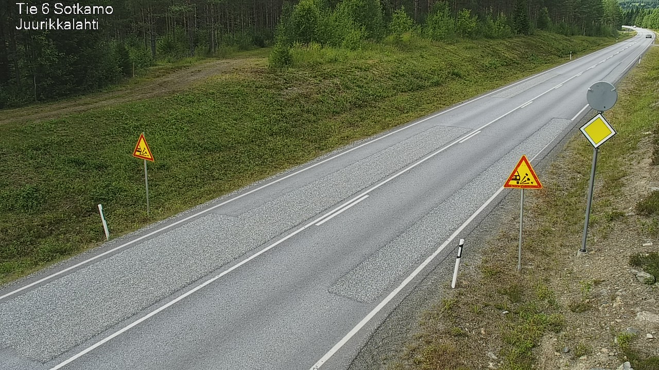 Weather Camera Image Road 6 Sotkamo, Juurikkalahti, Sotkamo, Kainuu