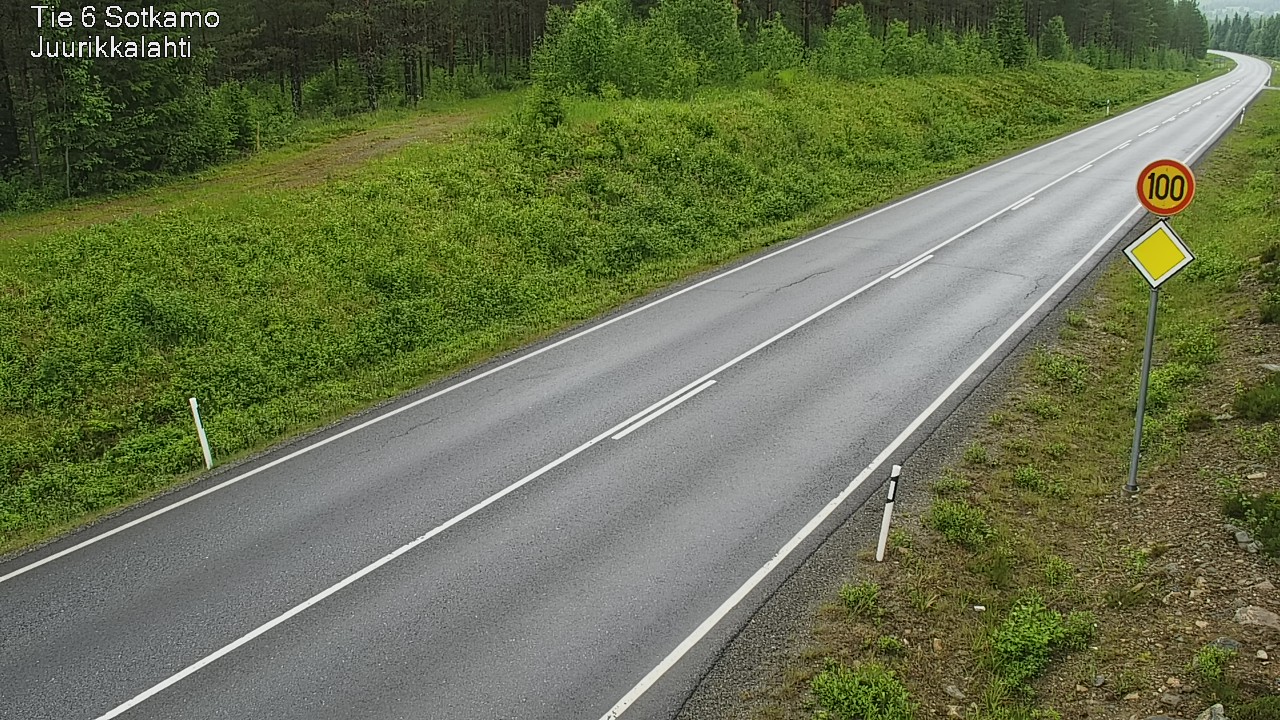 Weather Camera Image Väg 6 Sotkamo, Juurikkalahti, Sotkamo, Kainuu