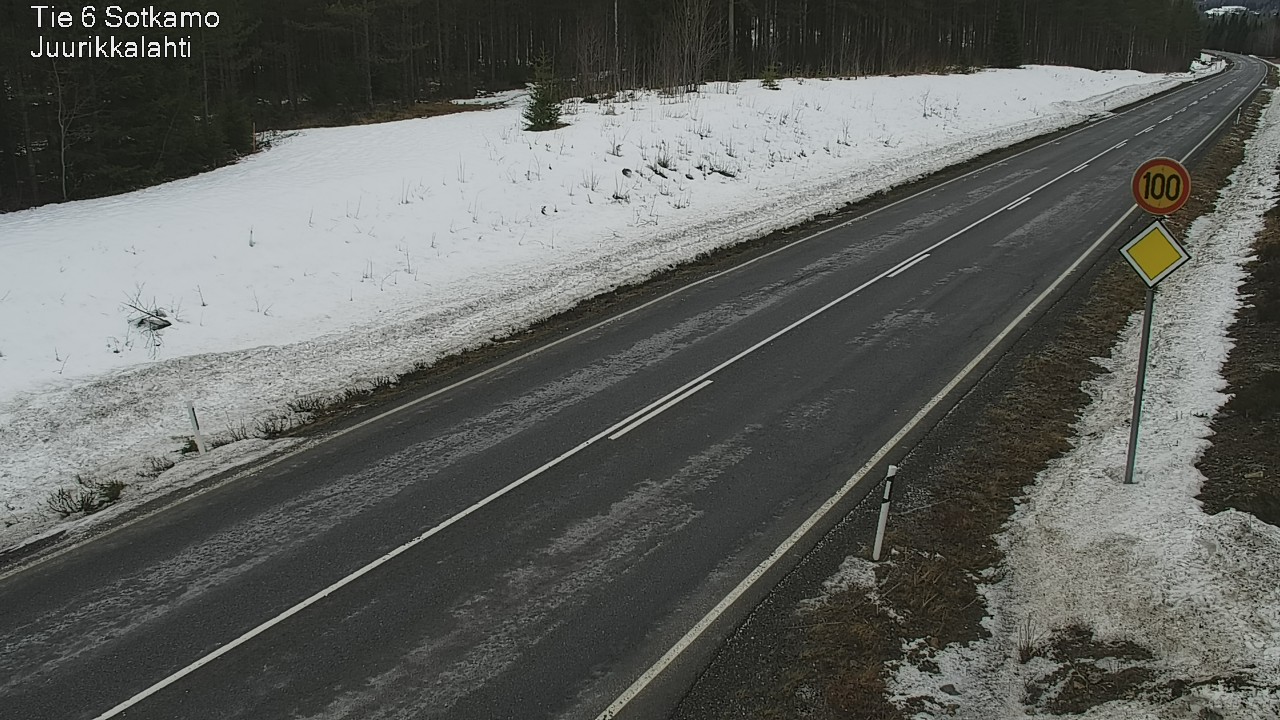 Weather Camera Image Road 6 Sotkamo, Juurikkalahti, Sotkamo, Kainuu