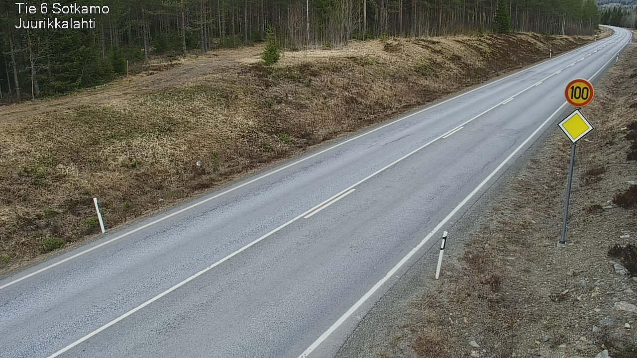 Weather Camera Image Road 6 Sotkamo, Juurikkalahti, Sotkamo, Kainuu