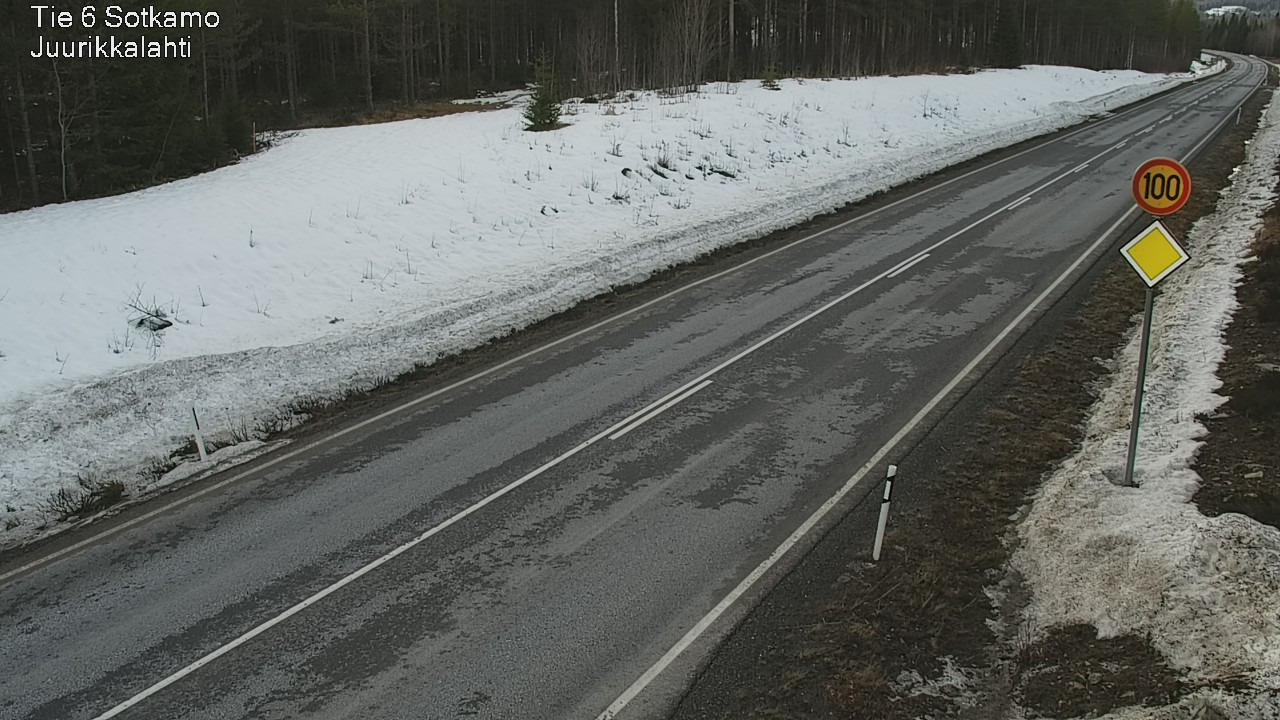 Weather Camera Image Väg 6 Sotkamo, Juurikkalahti, Sotkamo, Kainuu