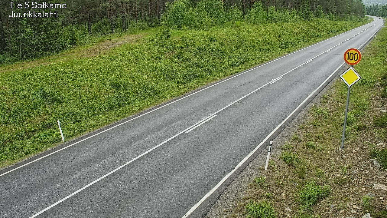 Weather Camera Image Väg 6 Sotkamo, Juurikkalahti, Sotkamo, Kainuu
