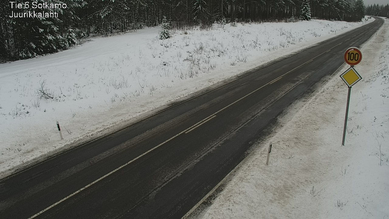Weather Camera Image Road 6 Sotkamo, Juurikkalahti, Sotkamo, Kainuu