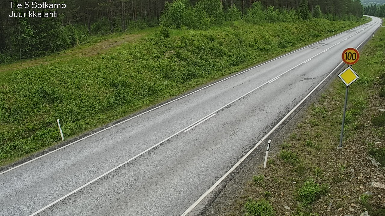 Weather Camera Image Road 6 Sotkamo, Juurikkalahti, Sotkamo, Kainuu