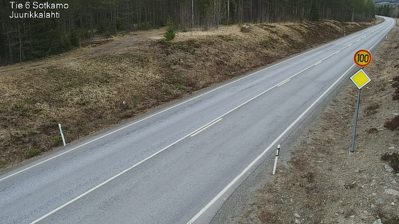 Weather Camera Image Road 6 Sotkamo, Juurikkalahti, Sotkamo, Kainuu