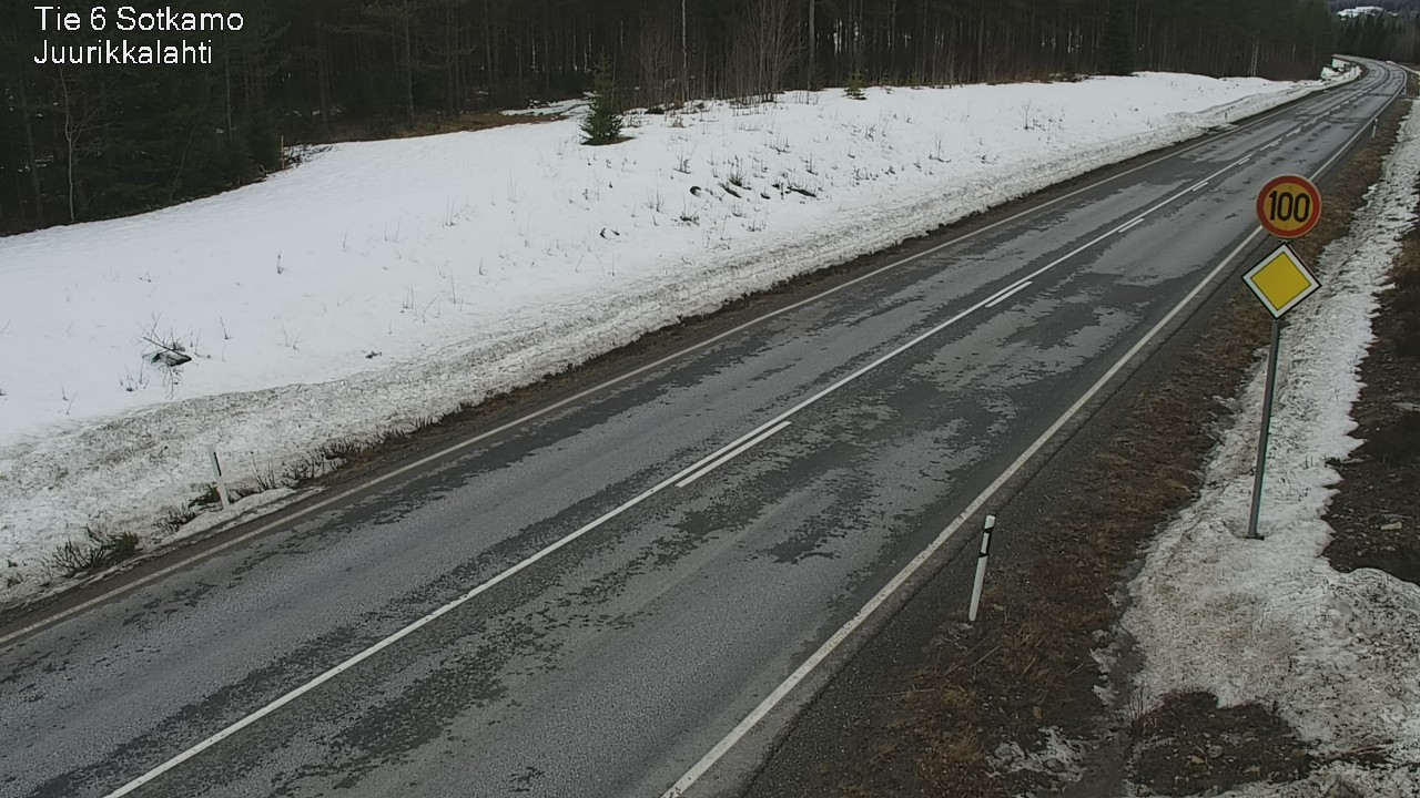 Weather Camera Image Road 6 Sotkamo, Juurikkalahti, Sotkamo, Kainuu