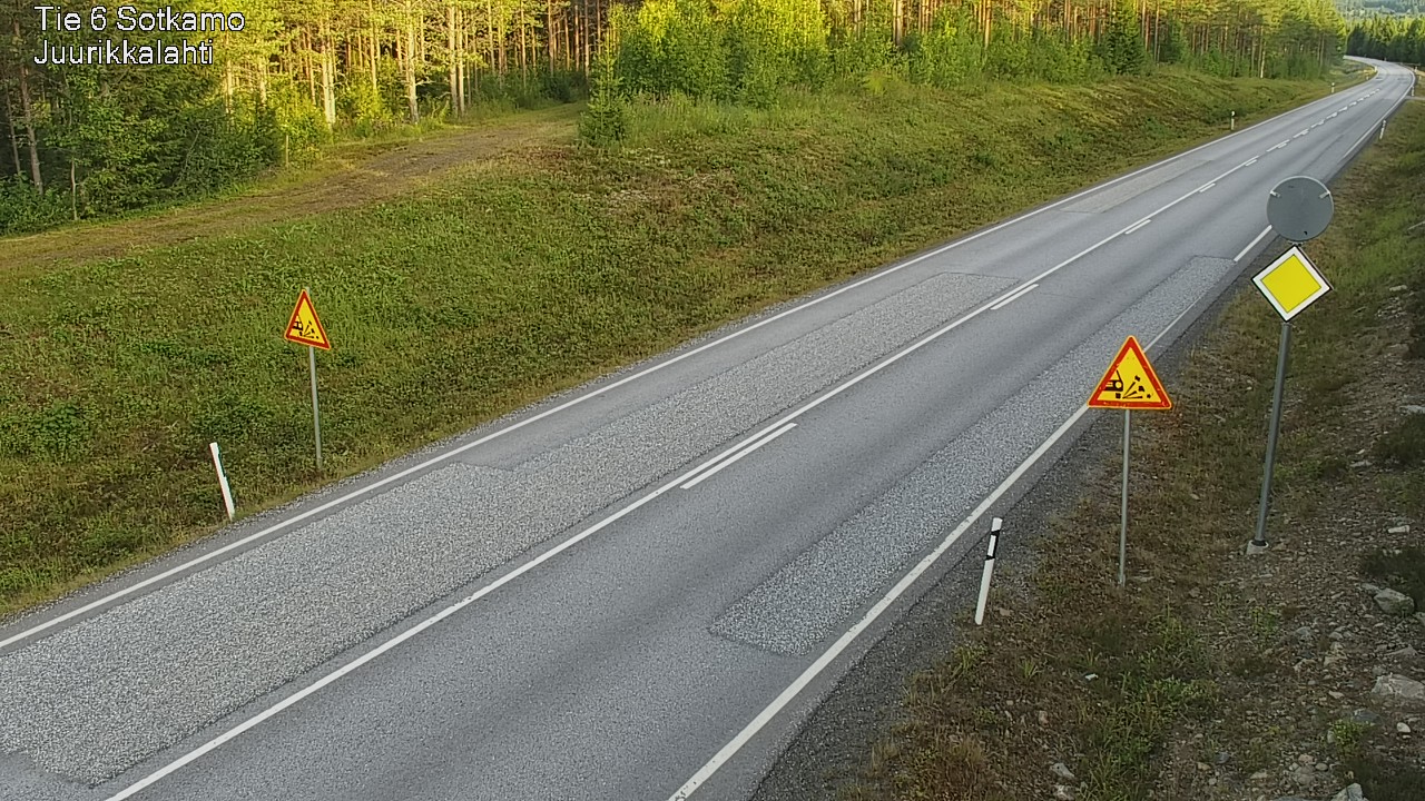 Weather Camera Image Väg 6 Sotkamo, Juurikkalahti, Sotkamo, Kainuu