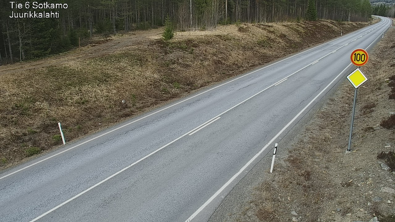 Weather Camera Image Road 6 Sotkamo, Juurikkalahti, Sotkamo, Kainuu
