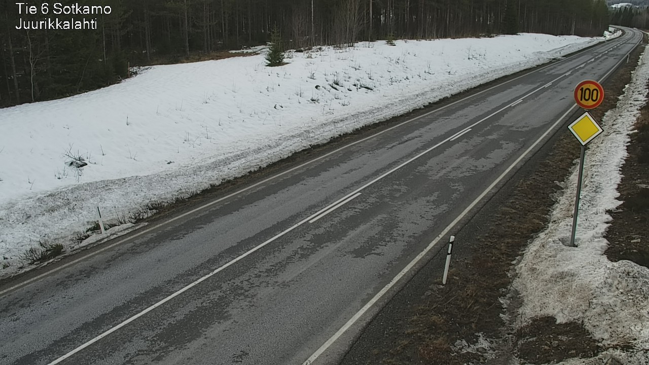 Weather Camera Image Väg 6 Sotkamo, Juurikkalahti, Sotkamo, Kainuu
