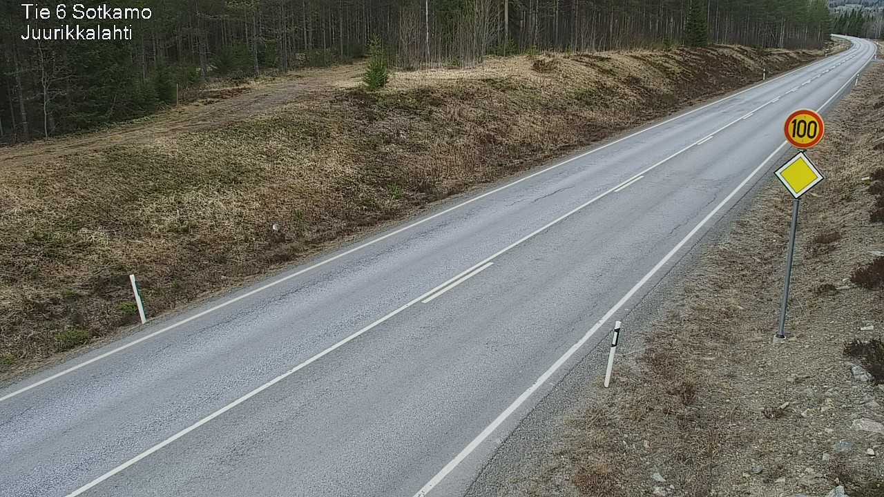 Weather Camera Image Road 6 Sotkamo, Juurikkalahti, Sotkamo, Kainuu