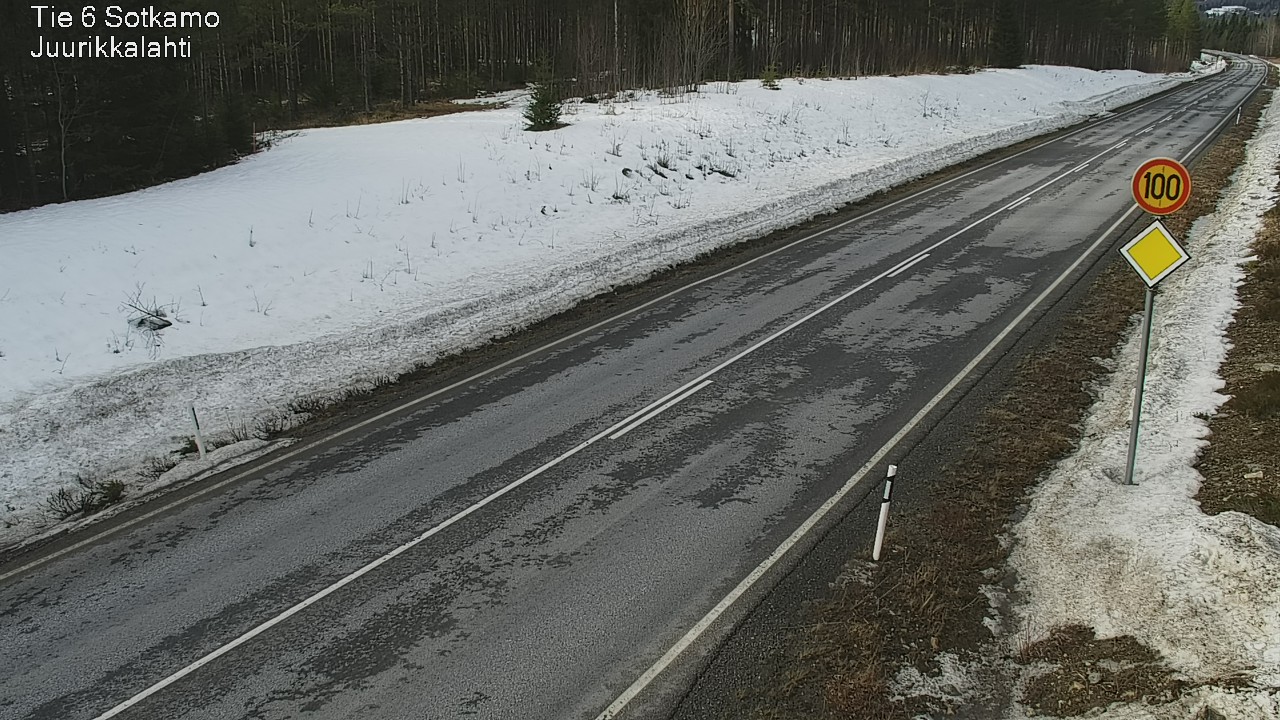 Weather Camera Image Road 6 Sotkamo, Juurikkalahti, Sotkamo, Kainuu
