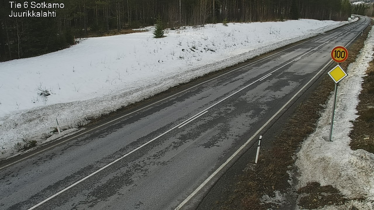 Weather Camera Image Road 6 Sotkamo, Juurikkalahti, Sotkamo, Kainuu