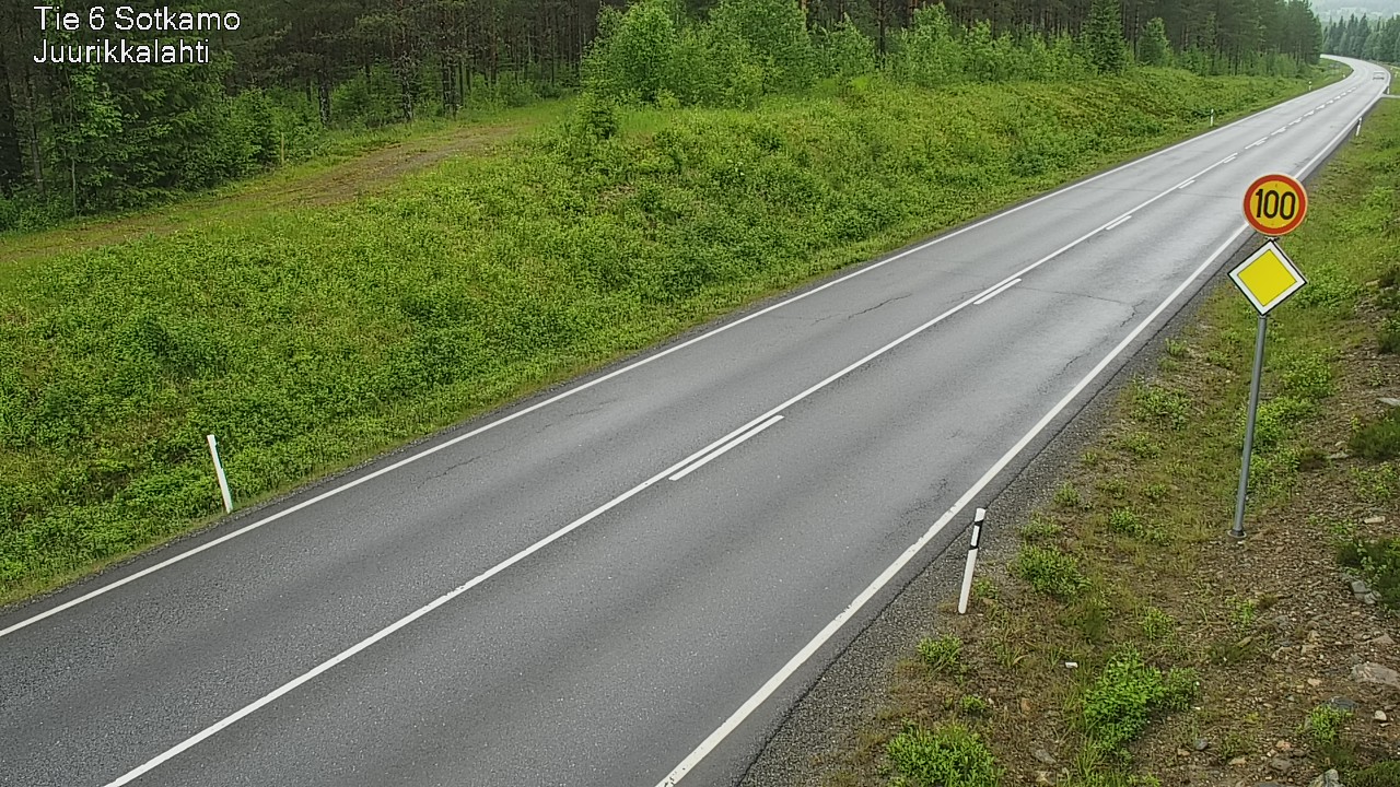 Weather Camera Image Väg 6 Sotkamo, Juurikkalahti, Sotkamo, Kainuu