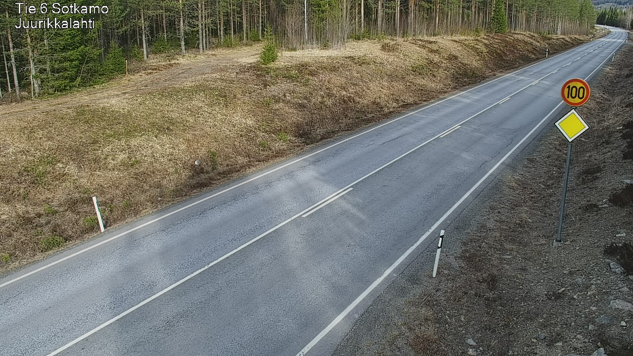 Weather Camera Image Road 6 Sotkamo, Juurikkalahti, Sotkamo, Kainuu