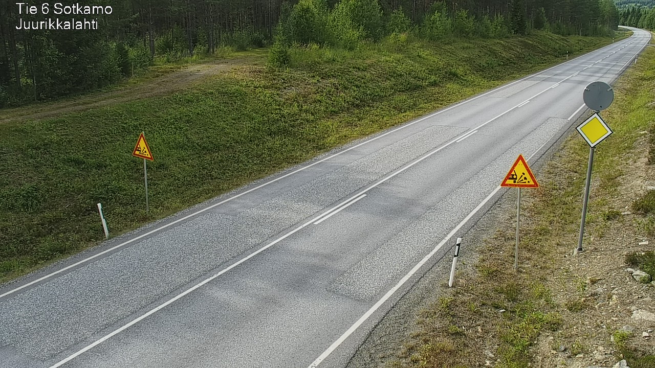Weather Camera Image Road 6 Sotkamo, Juurikkalahti, Sotkamo, Kainuu