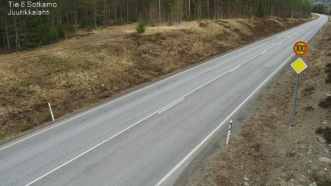 Weather Camera Image Road 6 Sotkamo, Juurikkalahti, Sotkamo, Kainuu