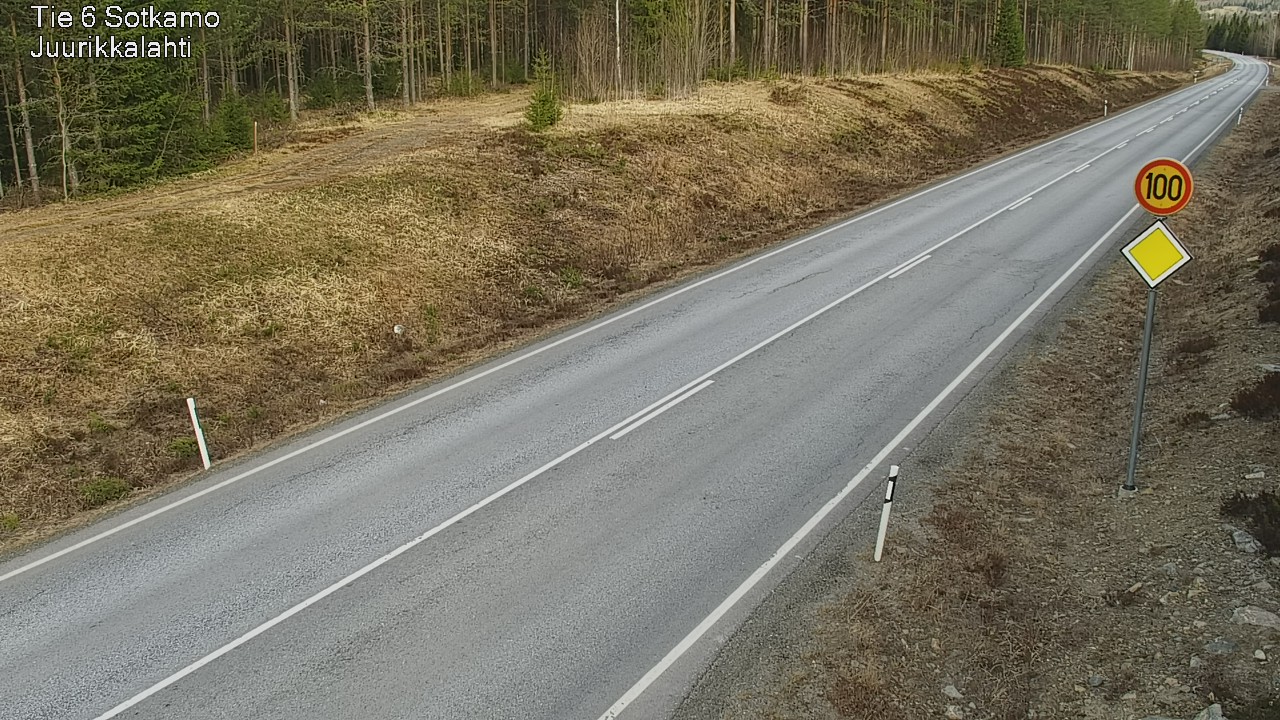 Weather Camera Image Road 6 Sotkamo, Juurikkalahti, Sotkamo, Kainuu