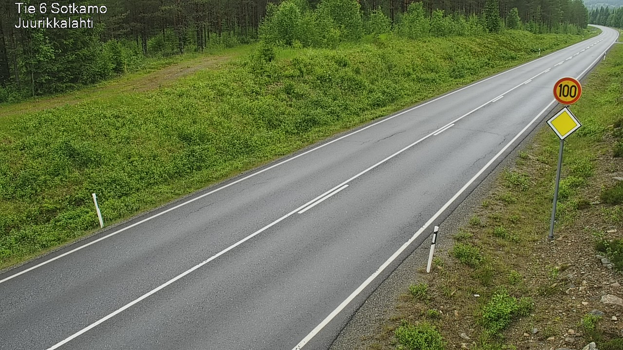 Weather Camera Image Väg 6 Sotkamo, Juurikkalahti, Sotkamo, Kainuu