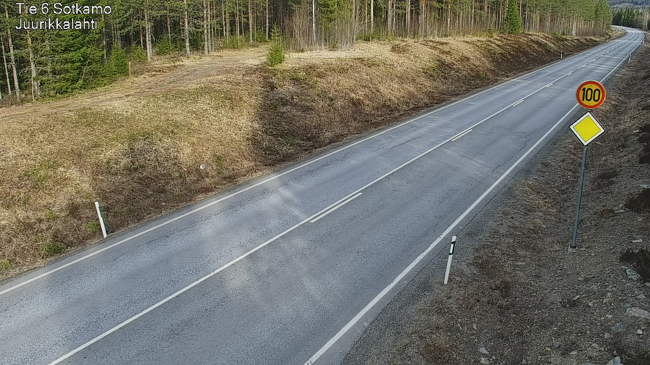 Weather Camera Image Road 6 Sotkamo, Juurikkalahti, Sotkamo, Kainuu