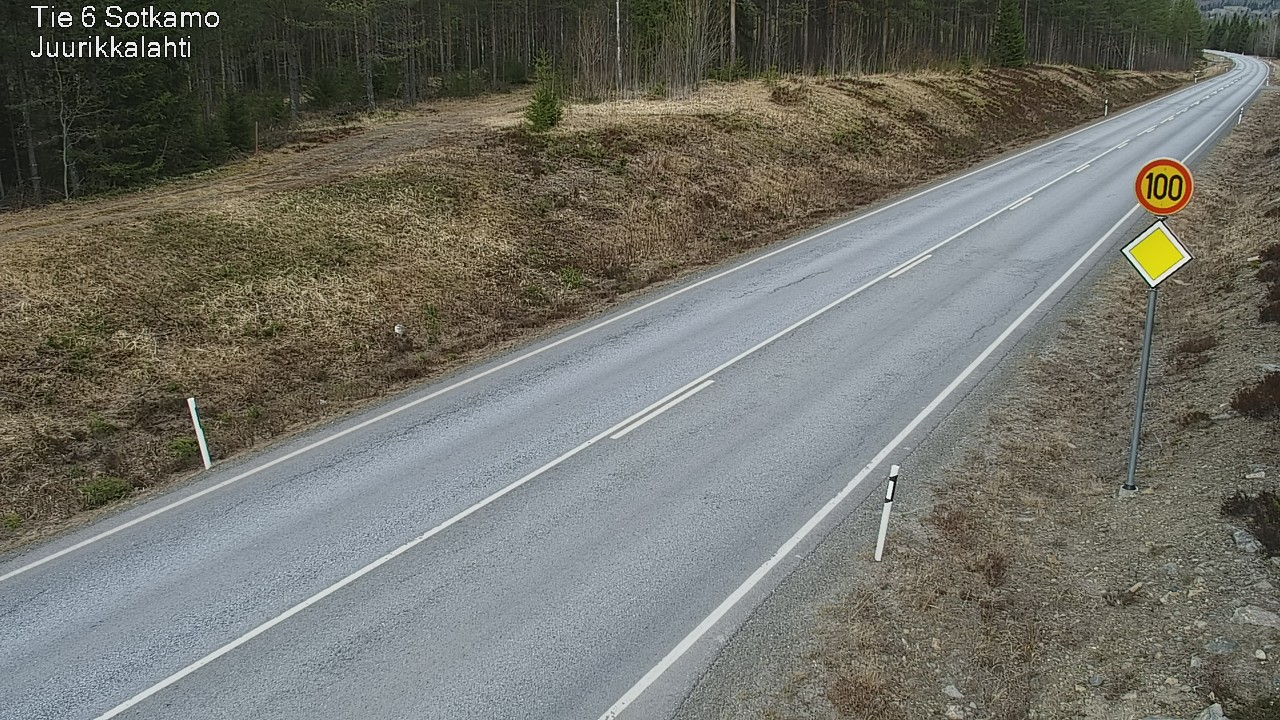 Weather Camera Image Road 6 Sotkamo, Juurikkalahti, Sotkamo, Kainuu