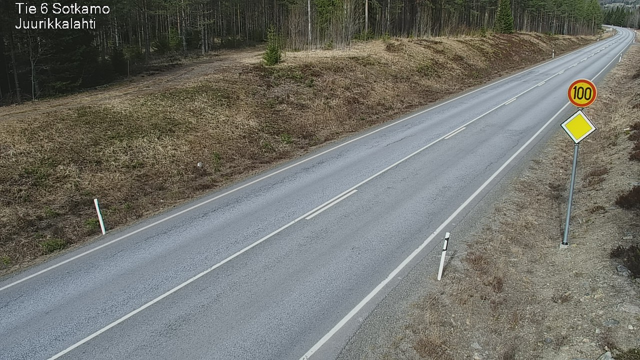 Weather Camera Image Road 6 Sotkamo, Juurikkalahti, Sotkamo, Kainuu