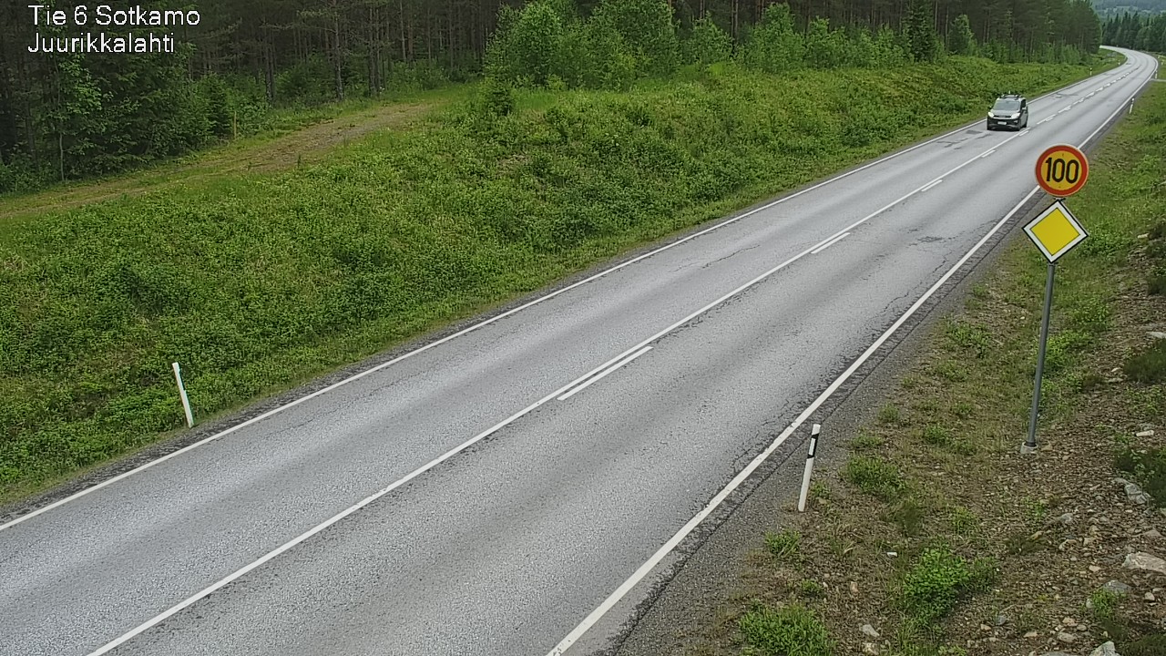 Weather Camera Image Road 6 Sotkamo, Juurikkalahti, Sotkamo, Kainuu