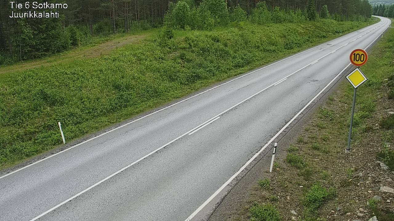 Weather Camera Image Road 6 Sotkamo, Juurikkalahti, Sotkamo, Kainuu