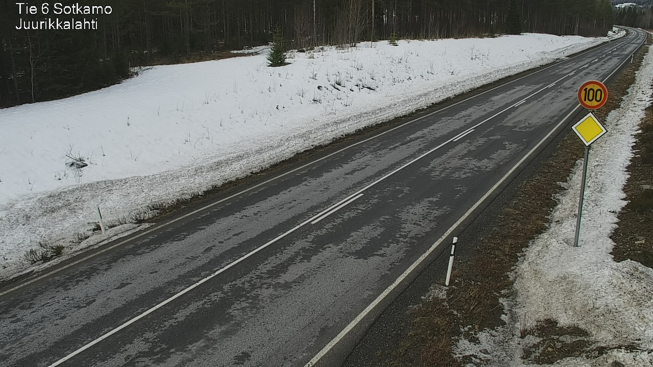 Weather Camera Image Road 6 Sotkamo, Juurikkalahti, Sotkamo, Kainuu