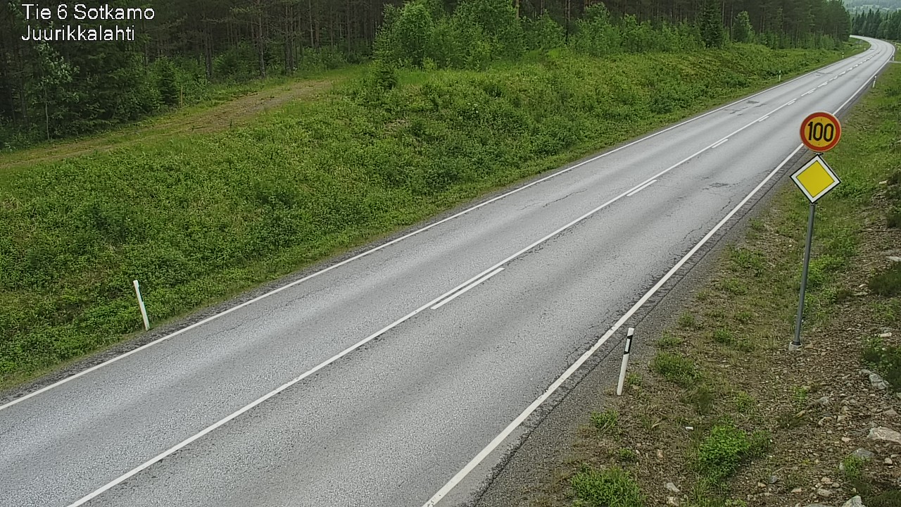 Weather Camera Image Road 6 Sotkamo, Juurikkalahti, Sotkamo, Kainuu