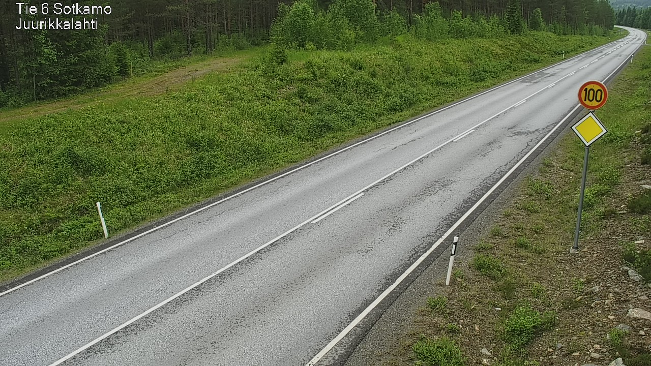 Weather Camera Image Road 6 Sotkamo, Juurikkalahti, Sotkamo, Kainuu