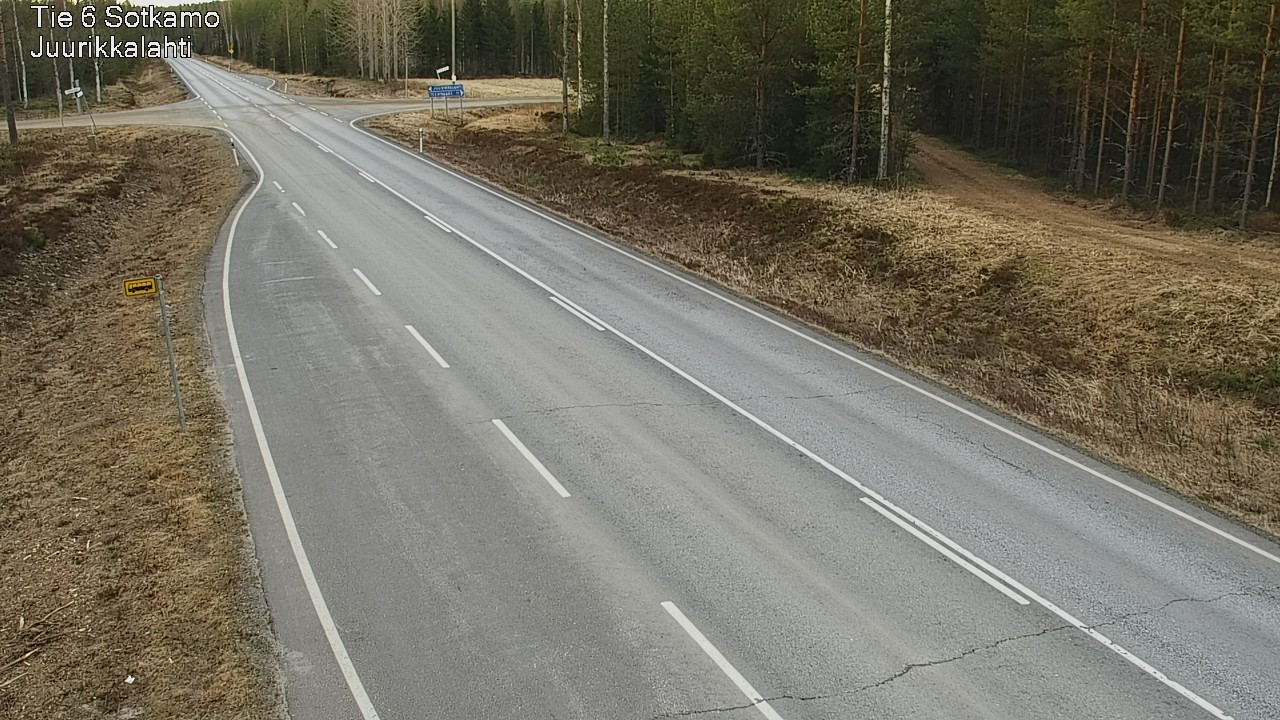 Weather Camera Image Väg 6 Sotkamo, Juurikkalahti, Sotkamo, Kainuu
