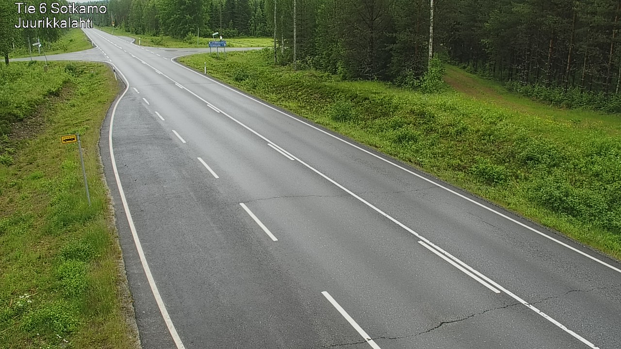 Weather Camera Image Road 6 Sotkamo, Juurikkalahti, Sotkamo, Kainuu