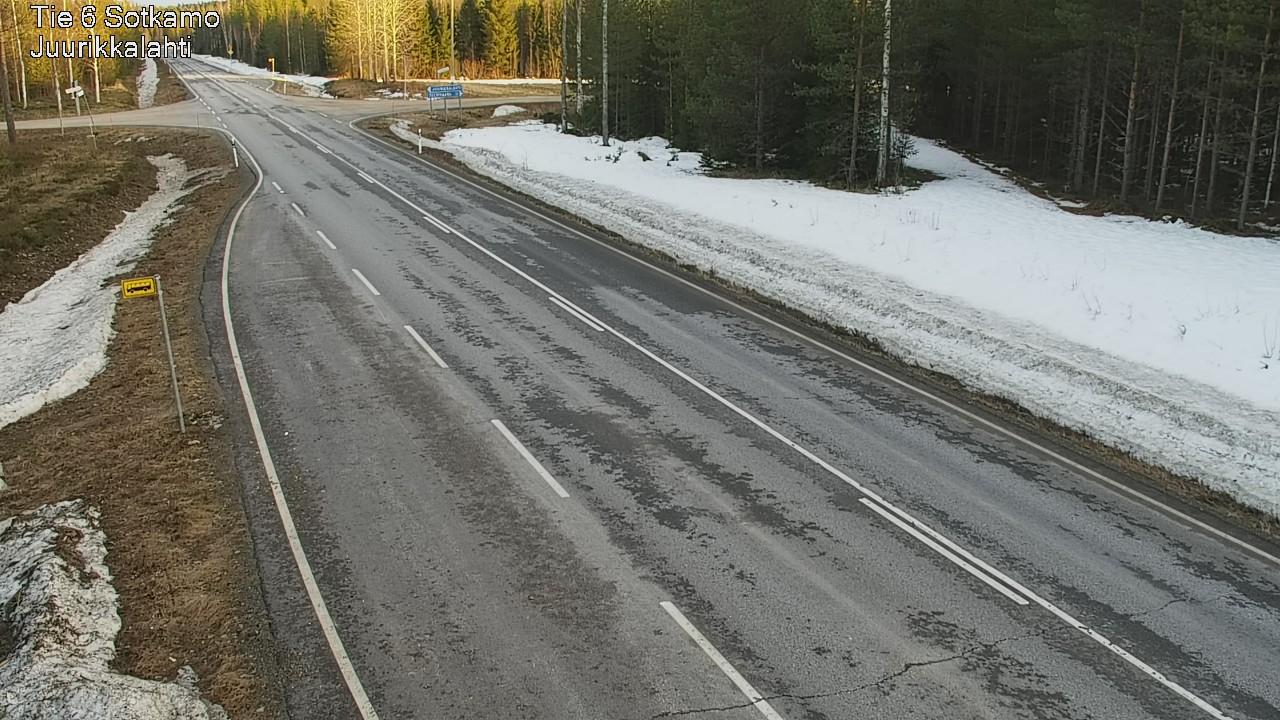 Weather Camera Image Road 6 Sotkamo, Juurikkalahti, Sotkamo, Kainuu