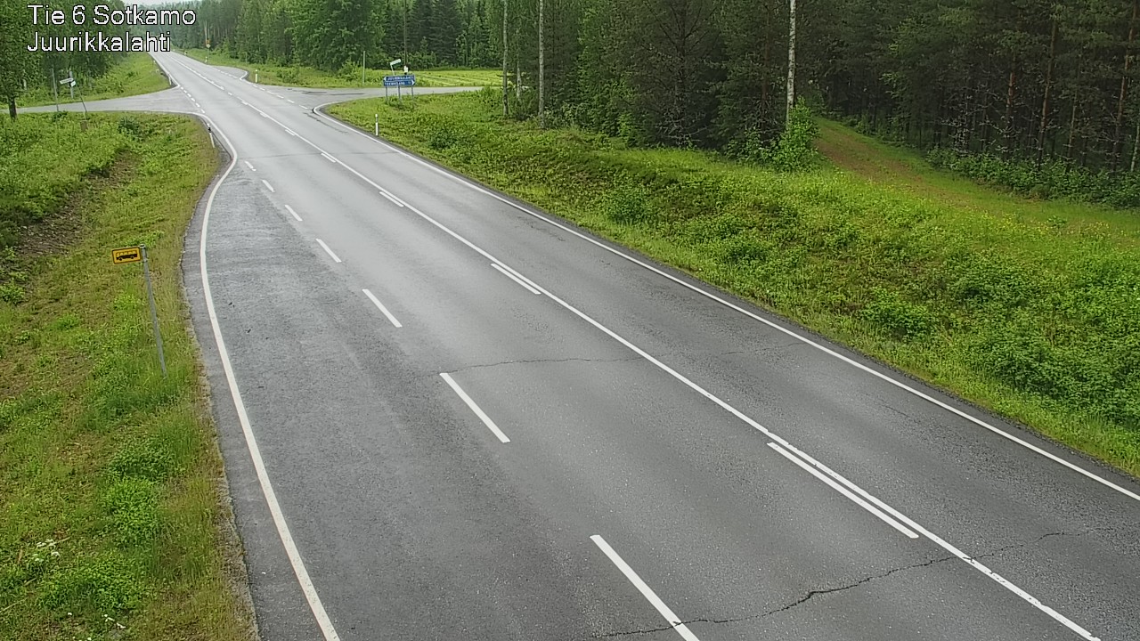 Weather Camera Image Road 6 Sotkamo, Juurikkalahti, Sotkamo, Kainuu