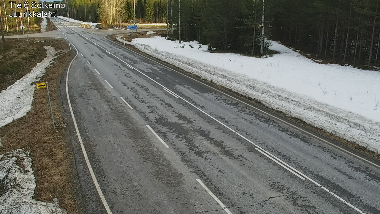 Weather Camera Image Road 6 Sotkamo, Juurikkalahti, Sotkamo, Kainuu