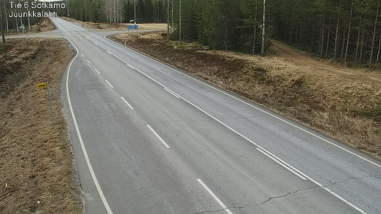 Weather Camera Image Väg 6 Sotkamo, Juurikkalahti, Sotkamo, Kainuu