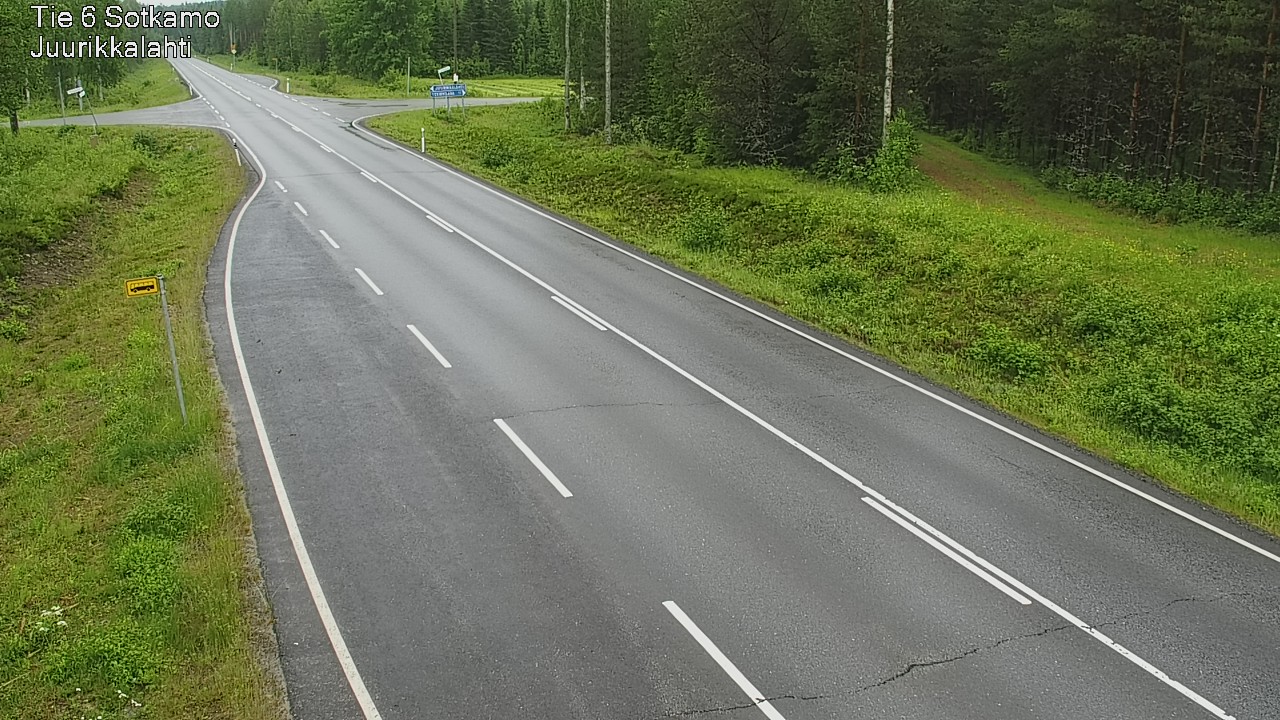 Weather Camera Image Road 6 Sotkamo, Juurikkalahti, Sotkamo, Kainuu