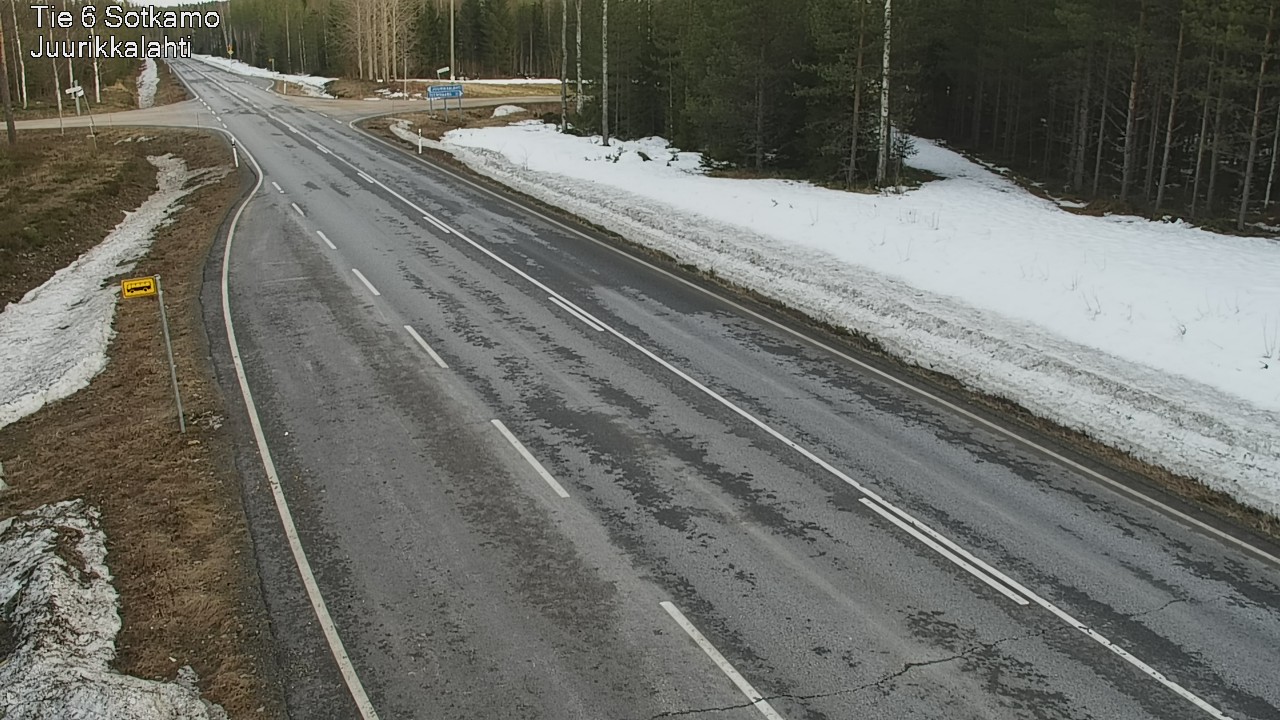 Weather Camera Image Road 6 Sotkamo, Juurikkalahti, Sotkamo, Kainuu