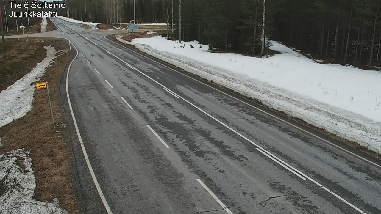 Weather Camera Image Road 6 Sotkamo, Juurikkalahti, Sotkamo, Kainuu