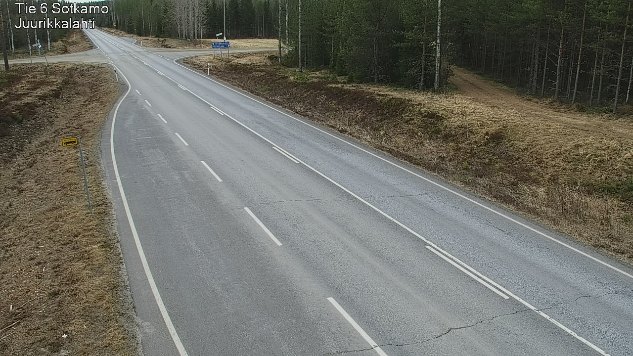Weather Camera Image Väg 6 Sotkamo, Juurikkalahti, Sotkamo, Kainuu