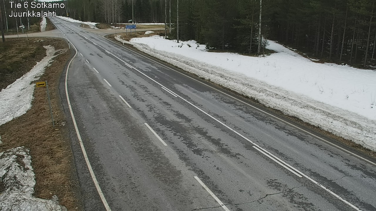 Weather Camera Image Road 6 Sotkamo, Juurikkalahti, Sotkamo, Kainuu