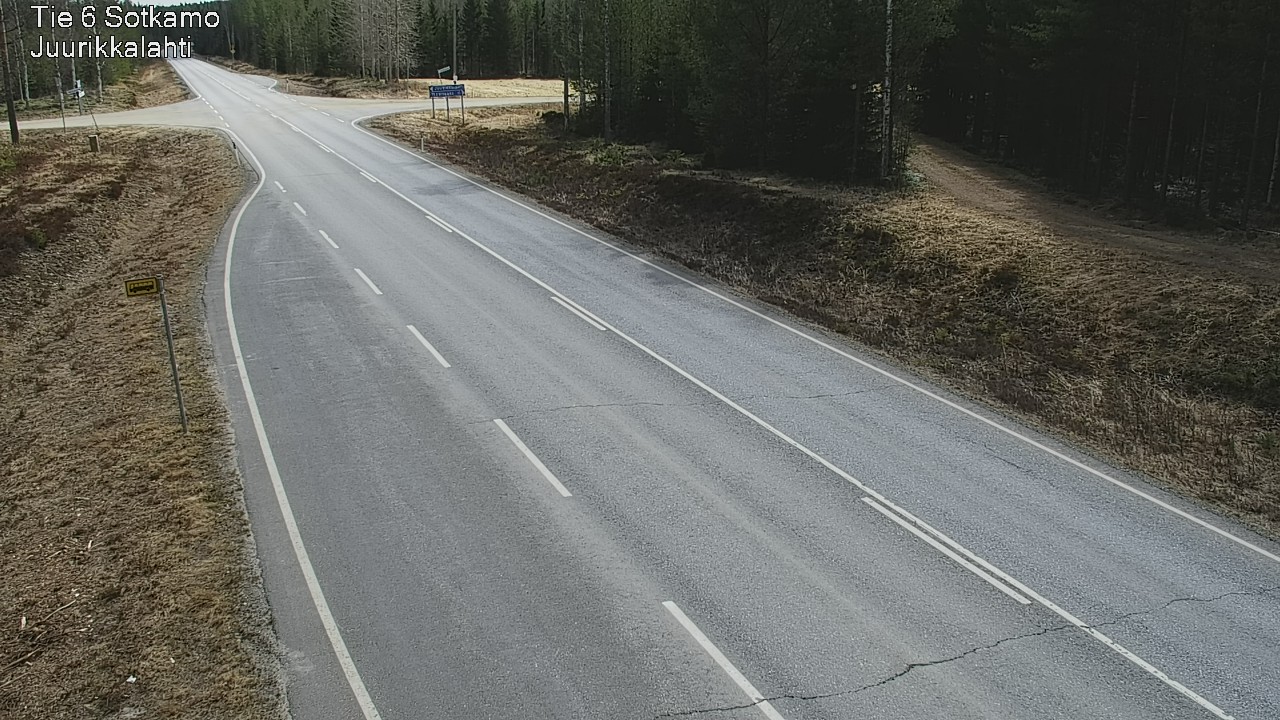 Weather Camera Image Road 6 Sotkamo, Juurikkalahti, Sotkamo, Kainuu