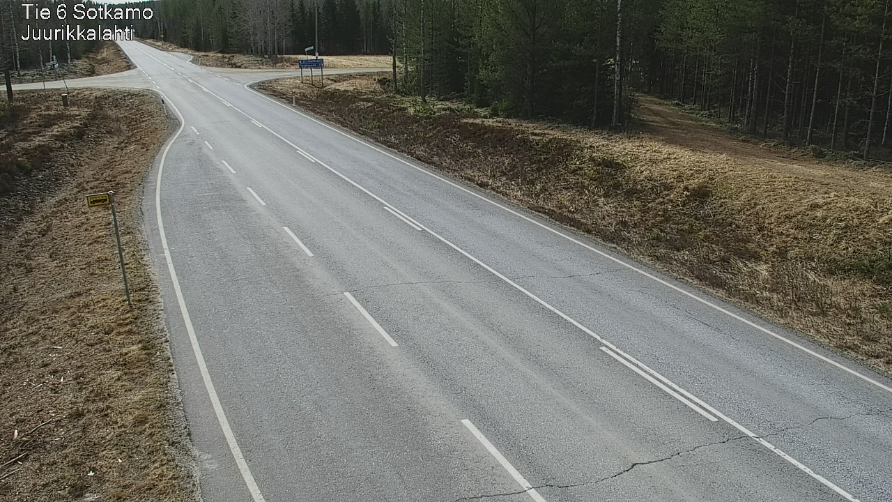Weather Camera Image Road 6 Sotkamo, Juurikkalahti, Sotkamo, Kainuu