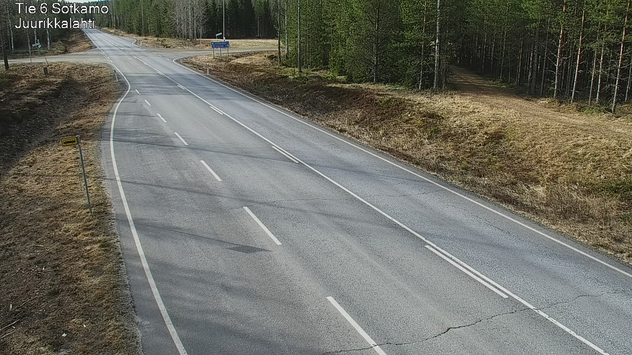 Weather Camera Image Väg 6 Sotkamo, Juurikkalahti, Sotkamo, Kainuu