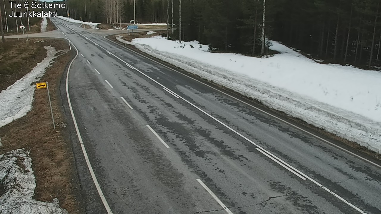Weather Camera Image Road 6 Sotkamo, Juurikkalahti, Sotkamo, Kainuu