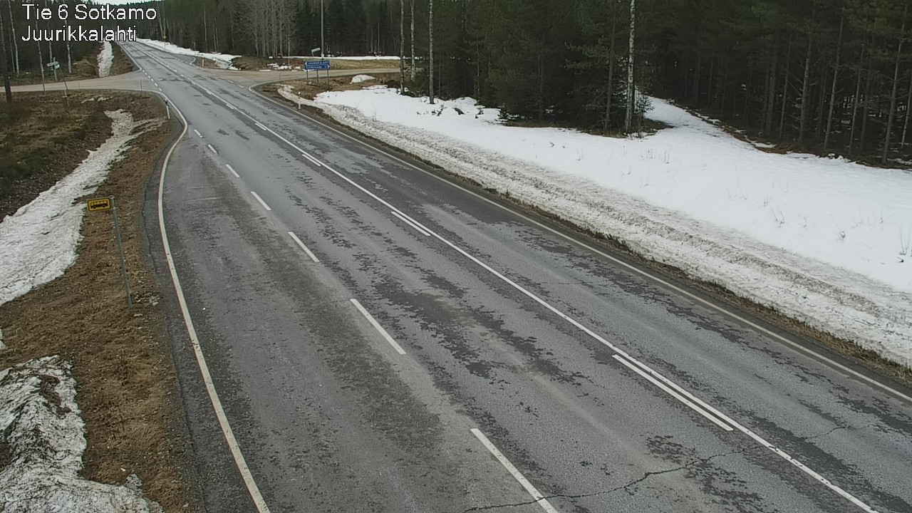 Weather Camera Image Road 6 Sotkamo, Juurikkalahti, Sotkamo, Kainuu